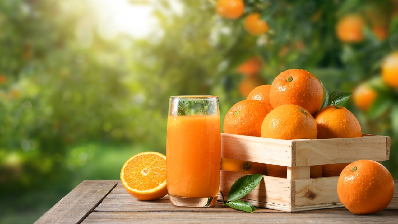 Vitamin ve antioksidan zengini portakal suyu kalp ve beyin için faydalı